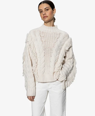 Sanctuary Women's Crafted Fringe Sweater