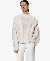 Sanctuary Women's Crafted Fringe Sweater