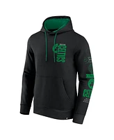 Fanatics Men's Black Boston Celtics Game Time Crossover Pullover Hoodie