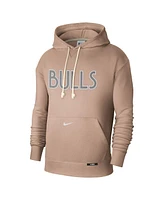 Nike Men's Tan Chicago Bulls 2024/25 City Edition Courtside Standard Issue Pullover Hoodie