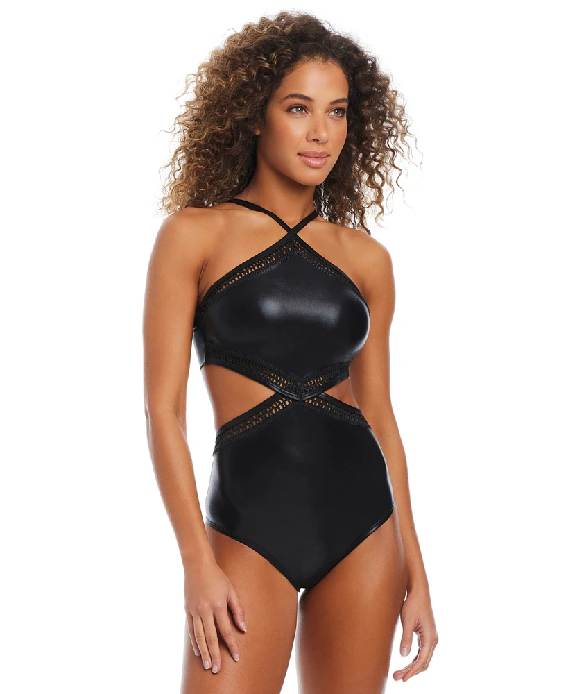 Bar Iii Women's Midnight Boho One-Piece Swimsuit, Exclusively at Macy's