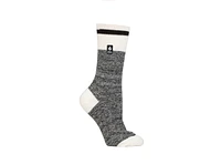 Heat Holders Ultra Lite Lana Cream Block Twist Crew Socks