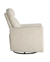 Homelegance 30" White Label Avenue Swivel Glider Reclining Chair