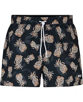 Boss by Hugo Men's Pineapple Motif Swim Shorts