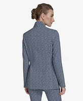 Tommy Hilfiger Women's Gingham-Print Snap-Front Jacket