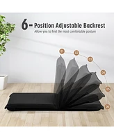 Gouun Adjustable 6 positions Folding Lazy Man Sofa Chair Floor