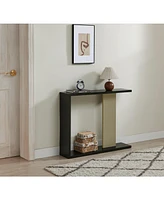 Kings Brand Furniture Indio Console Table, Entryway Sofa Table with Storage Shelf for Hallway, Entryway, Living Room, Foyer