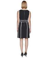 Karl Lagerfeld Paris Women's Sleeveless A-Line Dress