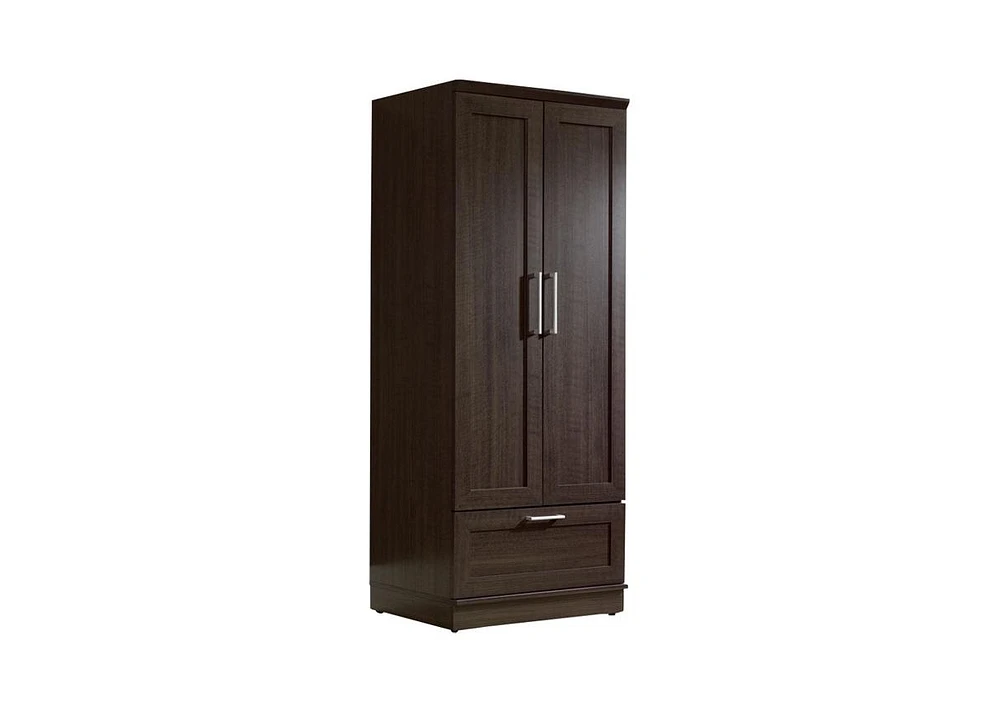 Slickblue Wardrobe Cabinet Armoire with Garment Rod for Spacious Clothing Storage and Organization