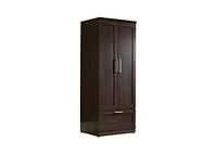 Slickblue Wardrobe Cabinet Armoire with Garment Rod for Spacious Clothing Storage and Organization