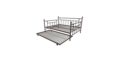 Slickblue Daybed with Twin Roll-Out Trundle Bed