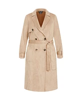 City Chic Plus Cornwall Trench Coat