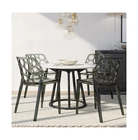 LeisureMod Modern Dynamic Dining Chair, Set of 4