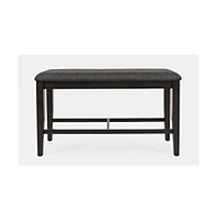 Jofran American Rustics Upholstered 42" Counter Bench