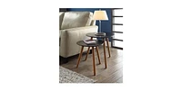 Slickblue Set of 2 - Modern Mid-Century Style Nesting Tables End Table