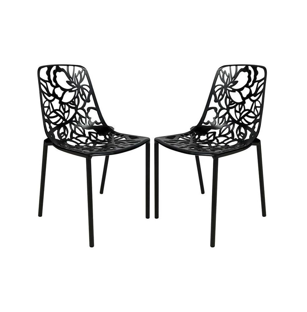 LeisureMod Modern Devon Aluminum Chair