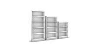 Slickblue 4-Shelf Bookcase with 2 Adjustable Shelves for Customizable Storage and Display