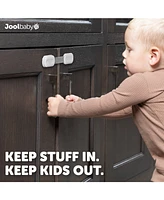 Jool Baby Toddler Multi-Use Safety Strap for Cabinets, Fridges, Drawers, Damage-Free Adhesives Safety - 12 Pack