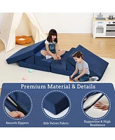 gaomon 8PCS Modular Kids Play Couch, Diy Toddler Couch for Building Magical Forts Playroom and Bedroom