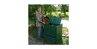 Slickblue Outdoor 110-Gallon Composting Bin for Garden Waste Recycling and Eco-Friendly Composting