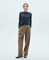 Mango Women's Wool Suit Pants