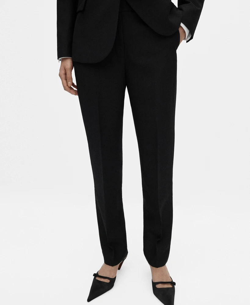 Mango Women's Wool Suit Pants