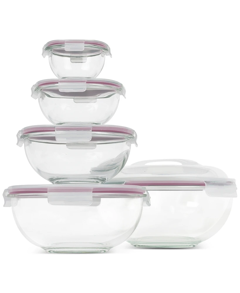 Sedona Kitchen 10-Piece Nesting Glass Bowl Set