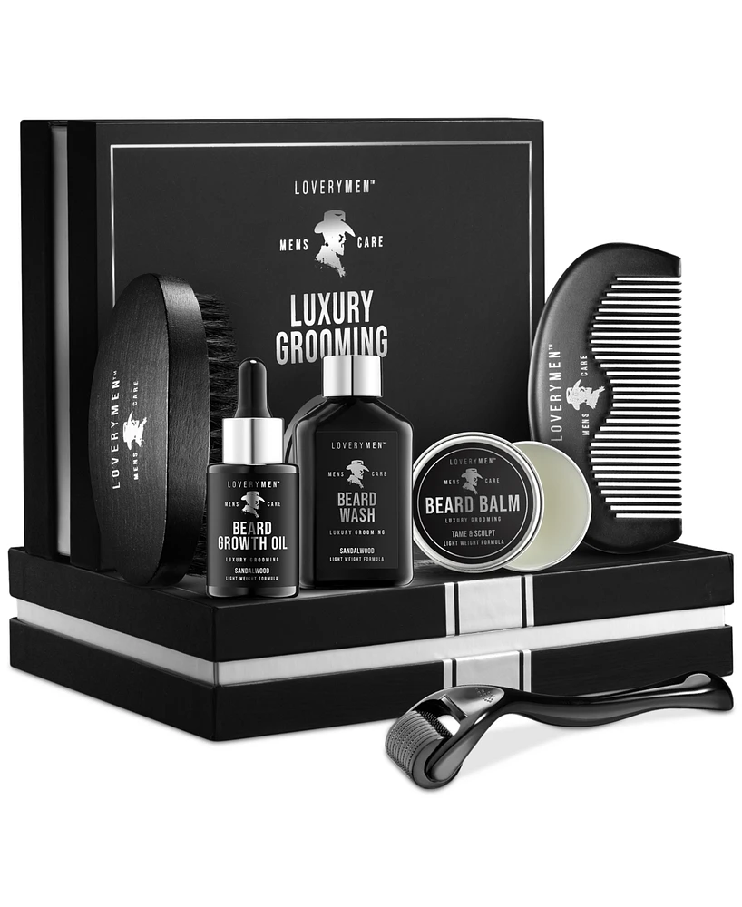 6-Pc. LoveryMen Beard Growth Kit Gift Set