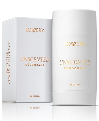 Lovery Unscented Deodorant Stick, 2.6 oz.