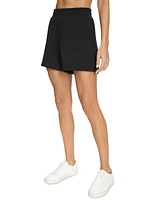 Calvin Klein Women's Fleece Smocked Waistband Midi Shorts