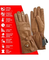 ActionHeat 5V Battery Heated Leather Dress Glove - Women's Tan Xs