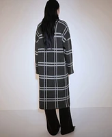 Mango Women's Checked Knitted Coat