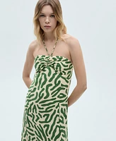 Mango Women's Frill Cotton Dress