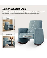 Hulala Home Tom Modern Rocking Chair with Solid Wood