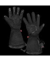 ActionHeat Men's Aa Battery Heated Fleece Gloves 2.0 Black