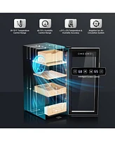 Miuguyo 60L Electric Humidor, Cigar Humidor for 550 Cigars, Cooling, Heating and Humidity Control