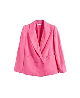 Chinti and Parker Women's & Linen Blend Blazer