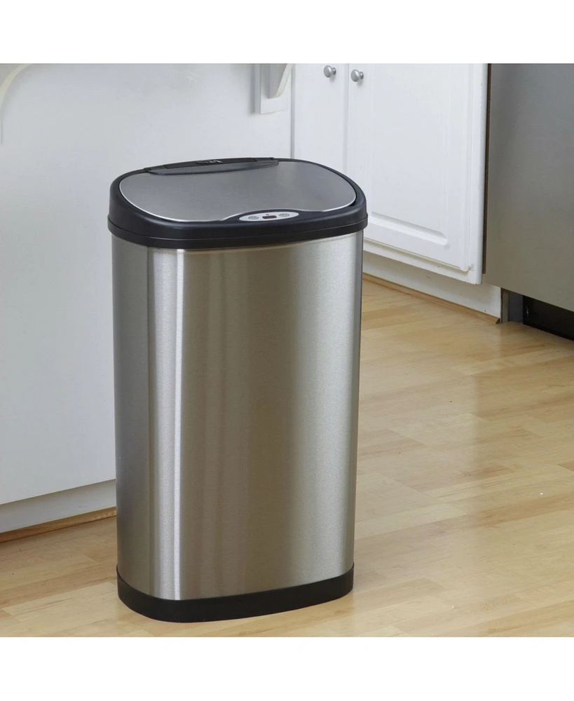 Slickblue Stainless Steel 13 Gallon Touchless Kitchen Trash Can