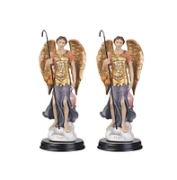 Fc Design "2-pc Set" 5"H Archangel Raphael Statue Angel of Healing Holy Figurine Statue Ornament Home Room Office Decor and Perfect Ideas for Housewar