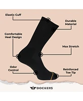 Dockers Men's Performance Socks - 6 Pairs Athletic and Dress Crew Socks