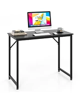 Gouun L-Shaped Computer Desk with Large Desktop and Sturdy Metal Frame for Home and Office