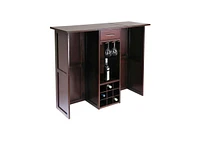 Slickblue 9 Bottle Wine Bottle Rack Mini Bar Expandable Counter