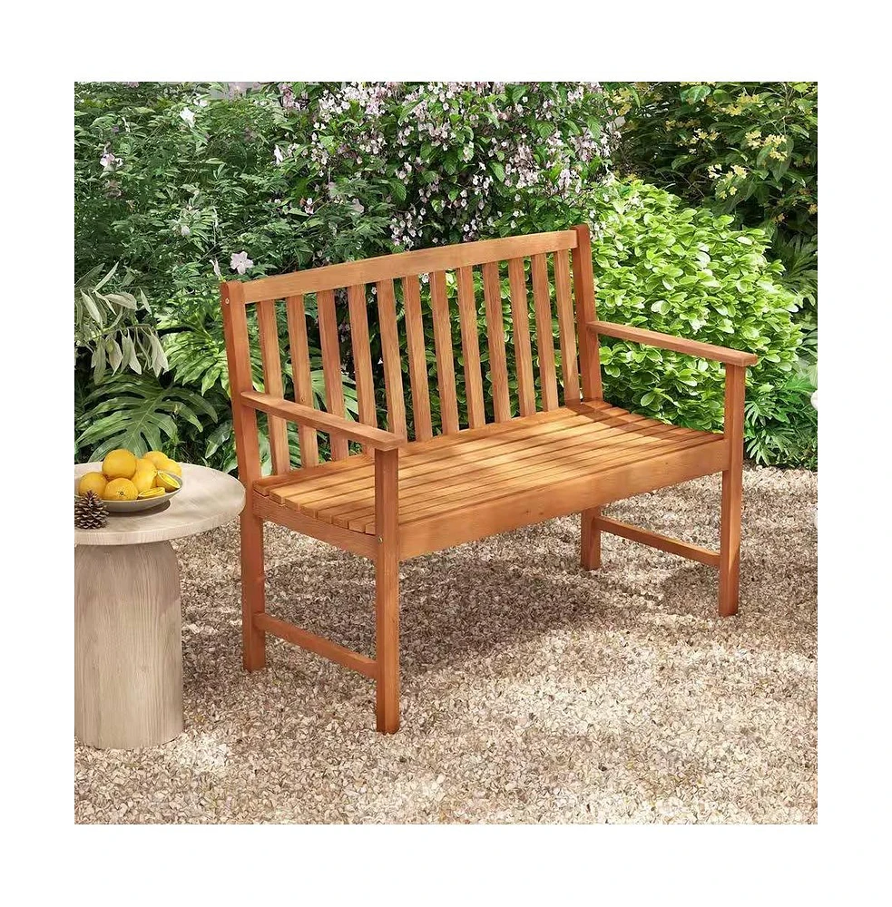 Slickblue Solid Wood 4-Ft. Outdoor Patio Garden Bench