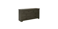 Slickblue Bedroom 6-Drawer Double Dresser Wardrobe Cabinet