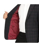 Scotch & Soda Men's Black/Burgundy Sports Coat