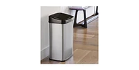 Slickblue 13-Gallon Stainless Steel Kitchen Trash Can with Motion Sensor Lid