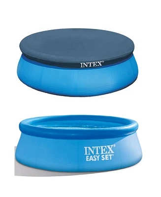 Intex Easy Set 8' x 30" Inflatable Round Swimming Pool with Protective Cover