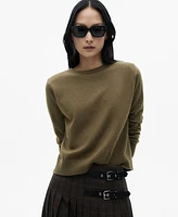 Mango Women's Round Neck Knitted Sweater