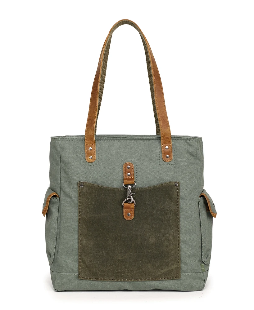 Tsd Brand Valley and Sky Canvas Tote Bag