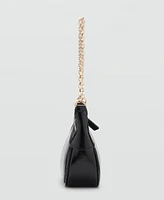 Mango Women's Chain Detail Double Handle Bag